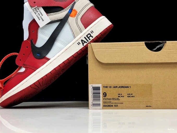 Bmlin Chicago Ten 1 Off-White Jordan The Retro AA3834-101 Air 0702
